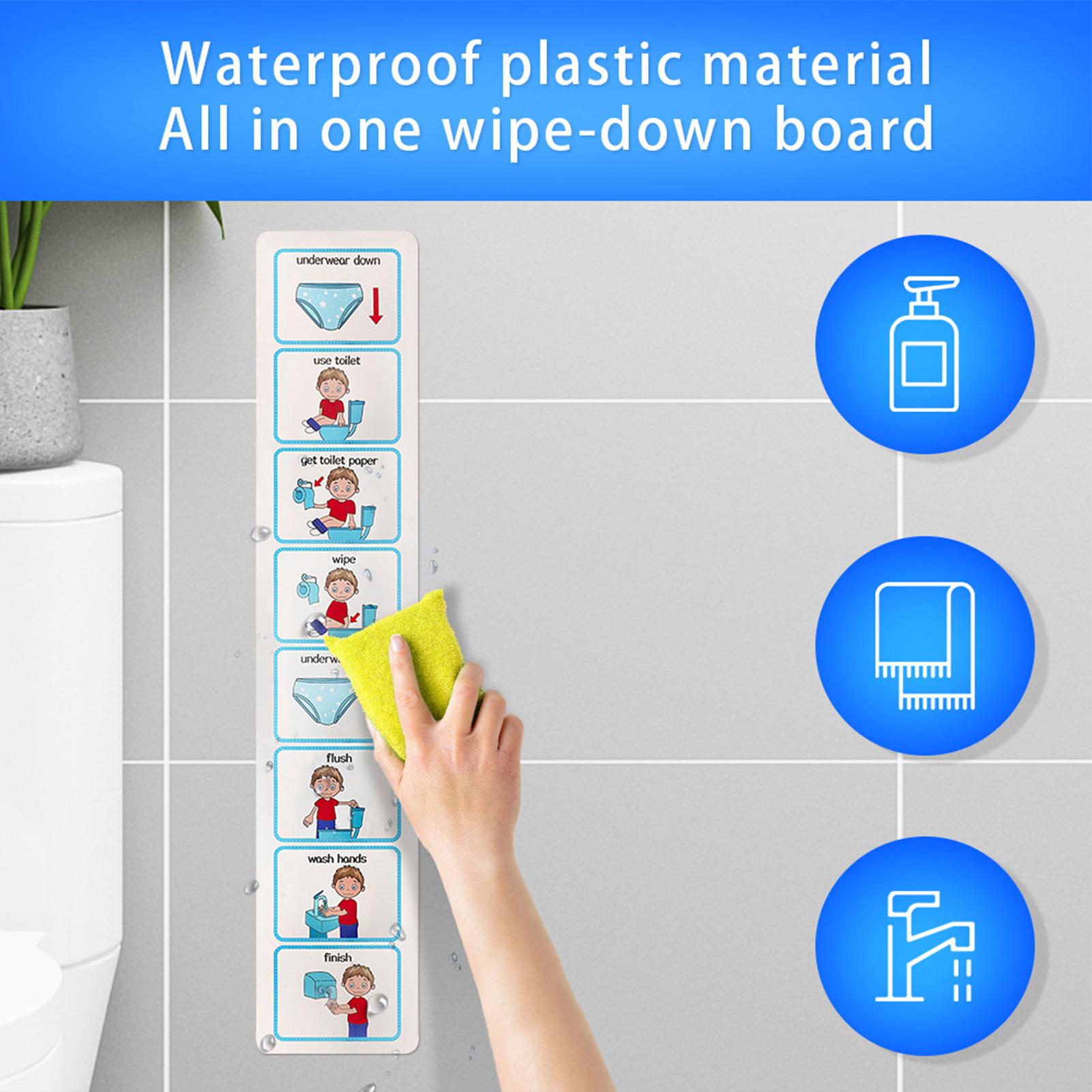 Kids Education Charts - Bagan Pelatihan Toilet, Perencana Visual Pelatihan
