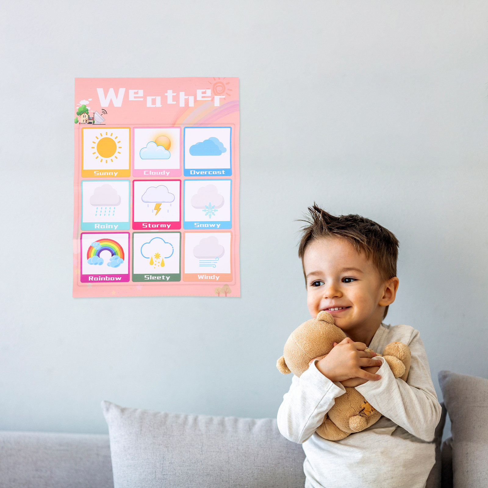 1 buah Poster Edukatif Bergamb - Kids Education Charts ulasan dan harga