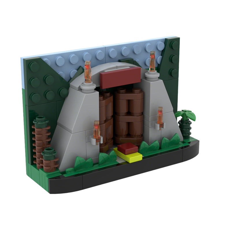 111pcs MOC Park Gates TV Scene - Kids Education Park ulasan dan harga