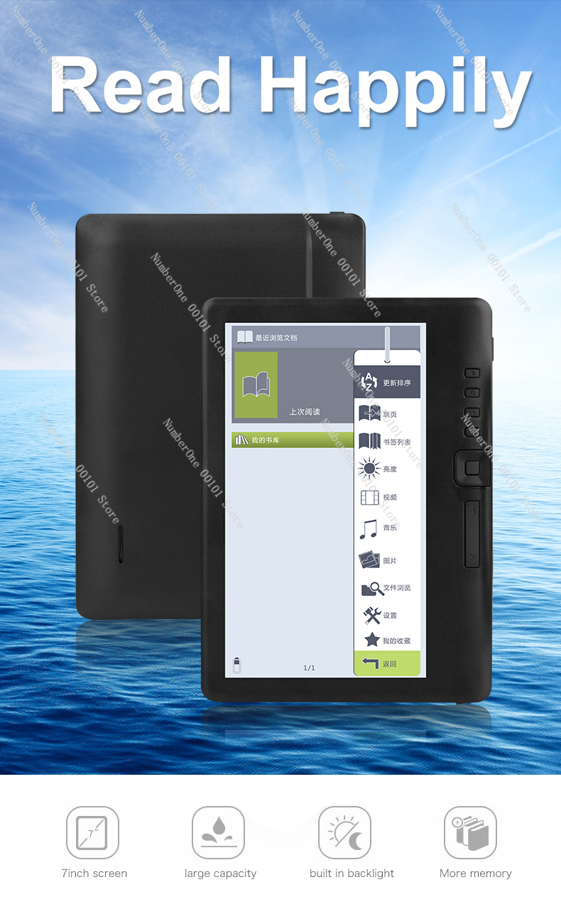 Tablet E-Reader M7 Eink 7 Inci - Kids Educational Reader ulasan dan harga