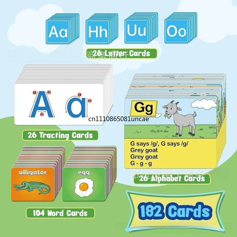 Bagan Saku Pembelajaran Alfabe - Kids Education Charts ulasan dan harga