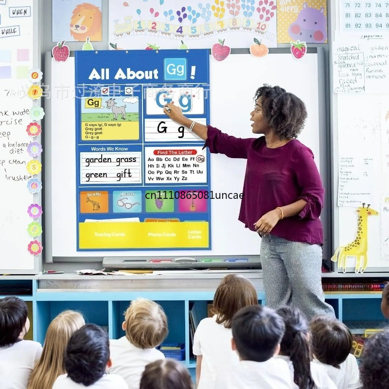 Bagan Saku Pembelajaran Alfabe - Kids Education Charts ulasan dan harga