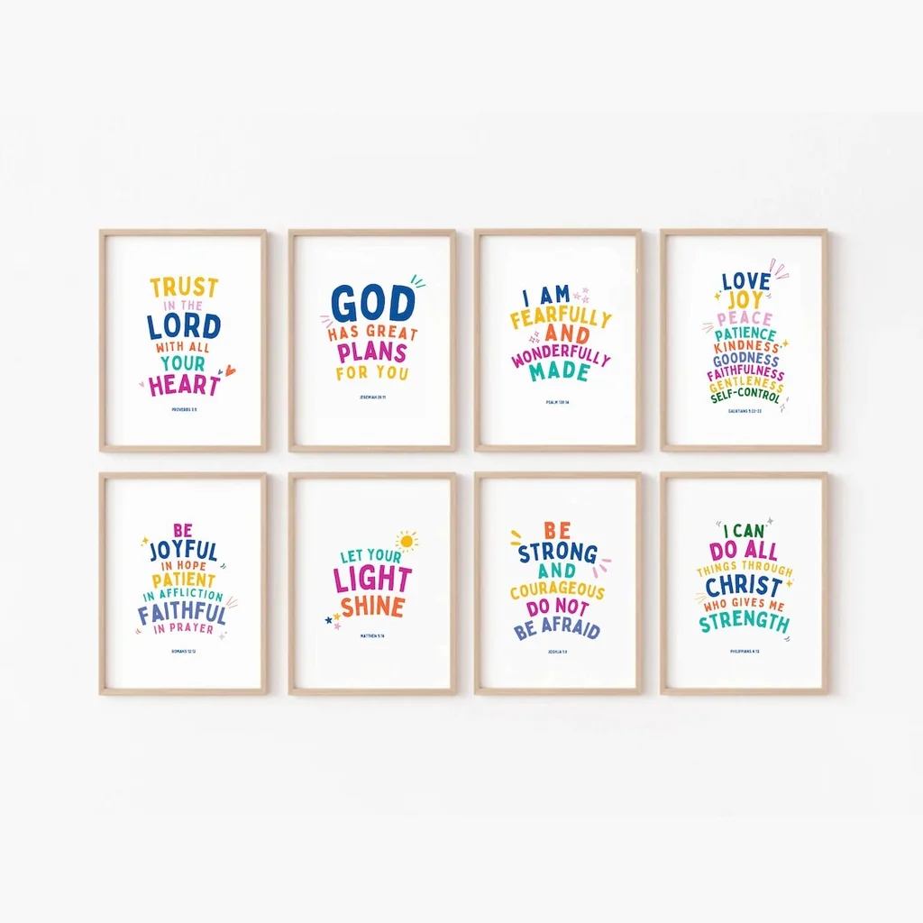 Poster Ayat Alkitab untuk Anak - Kids Education Picture ulasan dan harga