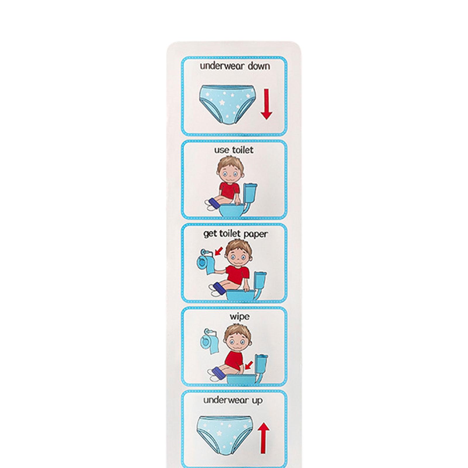 Bagan Toilet Anak, Jadwal Visu - Kids Education Charts ulasan dan harga