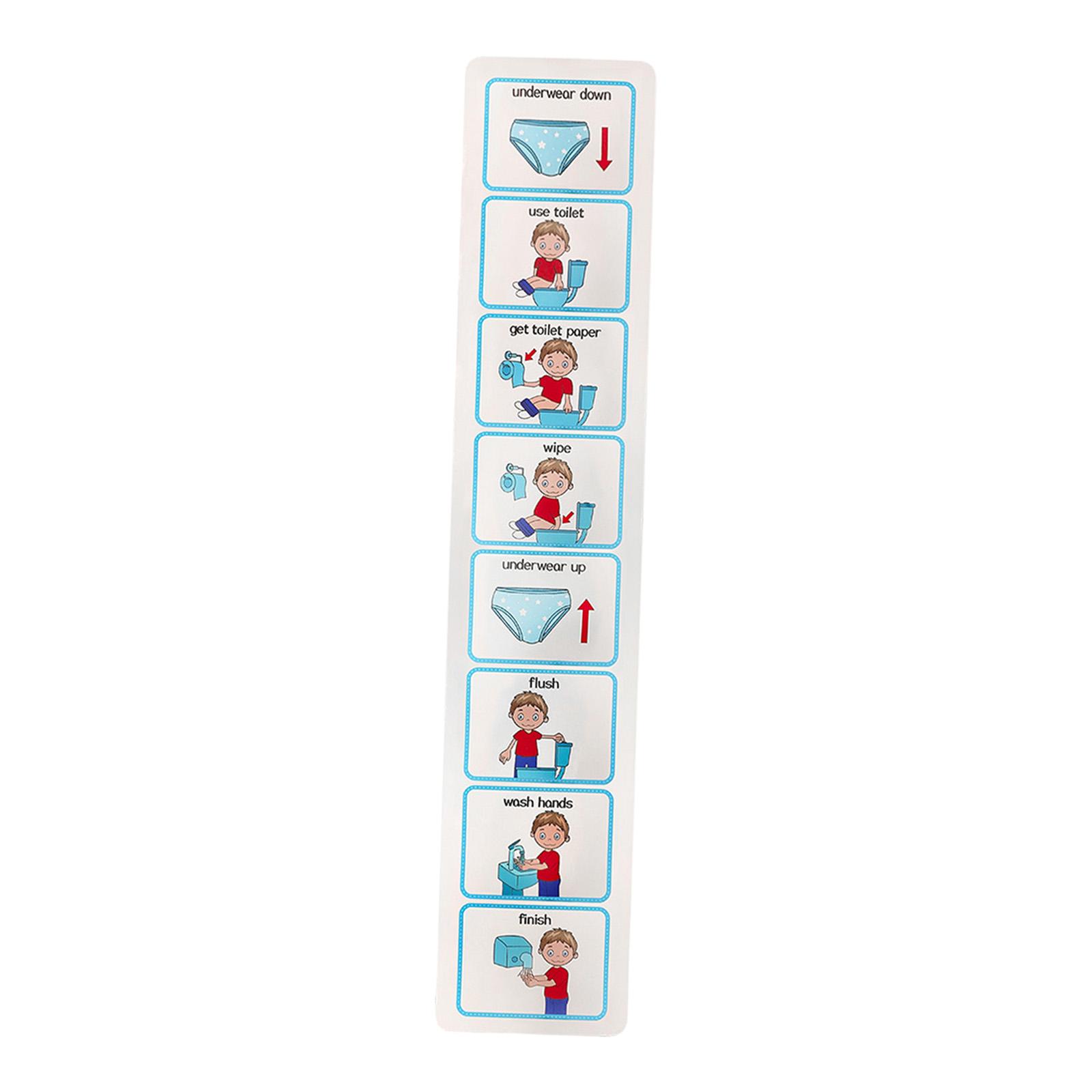 Bagan Toilet Anak, Jadwal Visu - Kids Education Charts ulasan dan harga