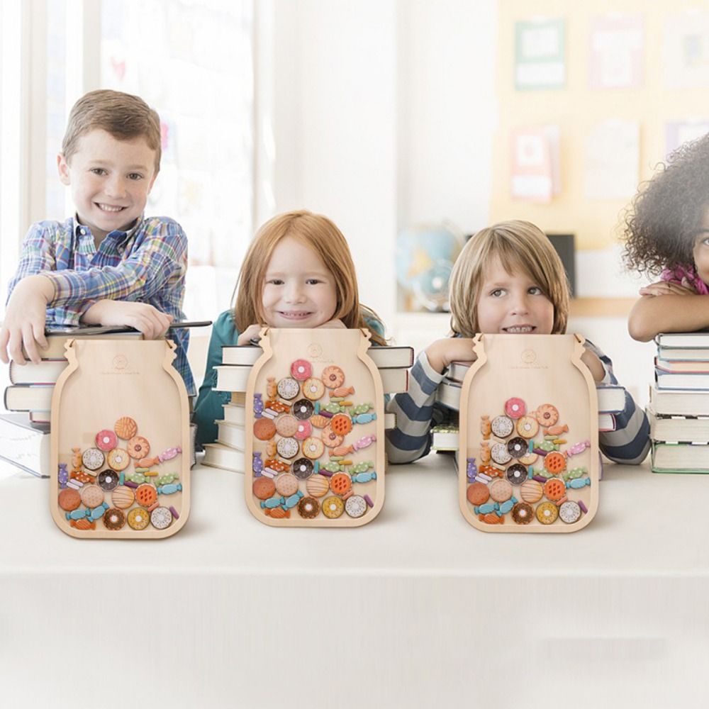 Botol Hadiah Kayu Berbentuk Bi - Kids Education Charts ulasan dan harga